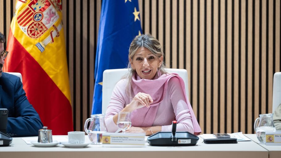 La vicepresidenta segunda del Gobierno y ministra de Trabajo y Econom&iacute;a Social, Yolanda D&iacute;az