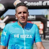 Miguel Indurain en la Vuelta Cicloturista Ibiza Campagnolo Miguel Indurain en la Vuelta Cicloturista Ibiza Campagnolo