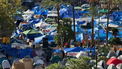La Acampada alcanza este jueves su sexta jornada. La Acampada alcanza este jueves su sexta jornada.
