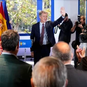 El líder del PP, Alberto Núñez Feijóo da una rueda de prensa tras la Junta Directiva Nacional del Partido Popular celebrada este jueves en la sede del partido de la calle Génova en Madrid. El líder del PP, Alberto Núñez Feijóo da una rueda de prensa tras la Junta Directiva Nacional del Partido Popular celebrada este jueves en la sede del partido de la calle Génova en Madrid.