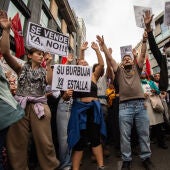 Imagen de archivo de una de las manifestaciones por la vivienda.