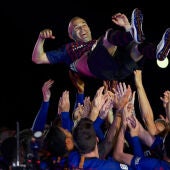 Andrés Iniesta en su despedida del Barça