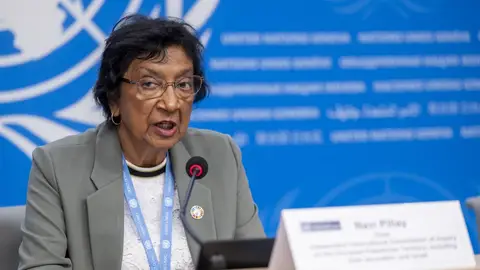 Imagen de archivo de Navanethem "Navi" Pillay, Premio Nobel de la Paz 2026 Imagen de archivo de Navanethem "Navi" Pillay, Premio Nobel de la Paz 2026