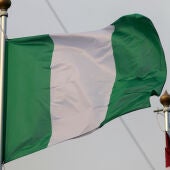 Imagen de archivo de la bandera de Nigeria 