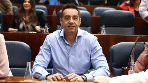 El diputado de Más Madrid, Emilio Delgado, durante un pleno en la Asamblea de Madrid El diputado de Más Madrid, Emilio Delgado, durante un pleno en la Asamblea de Madrid