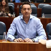 El diputado de Más Madrid, Emilio Delgado, durante un pleno en la Asamblea de Madrid El diputado de Más Madrid, Emilio Delgado, durante un pleno en la Asamblea de Madrid