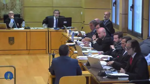 El investigador de la UCO durante la quinta sesión del juicio El investigador de la UCO durante la quinta sesión del juicio
