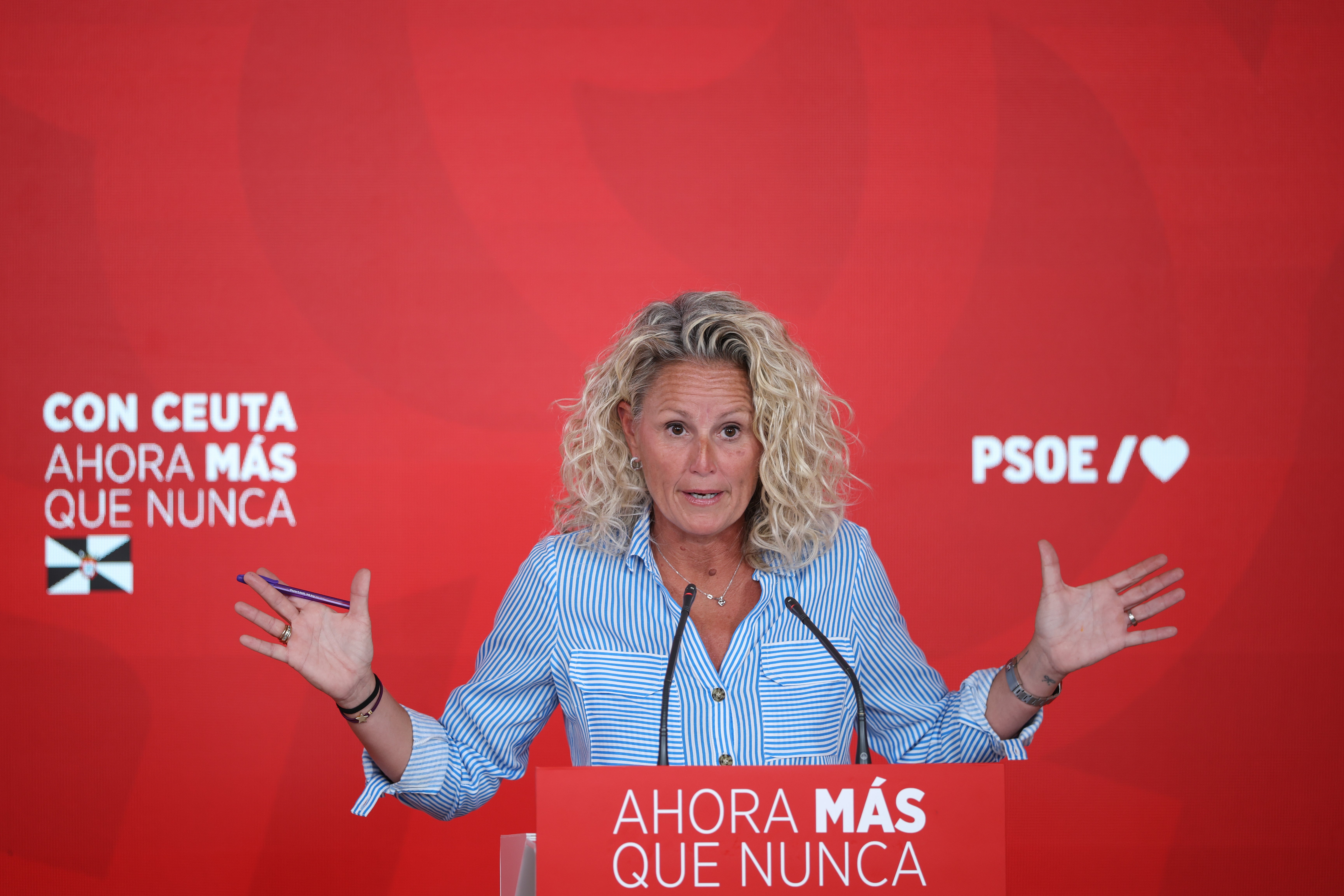 Imagen de archivo de Montse Mínguez, portavoz del PSOE. Imagen de archivo de Montse Mínguez, portavoz del PSOE.