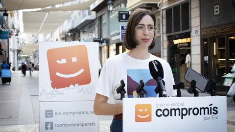 Esther Díez, portavoz del grupo municipal de Compromís per Elx. Esther Díez, portavoz del grupo municipal de Compromís per Elx.