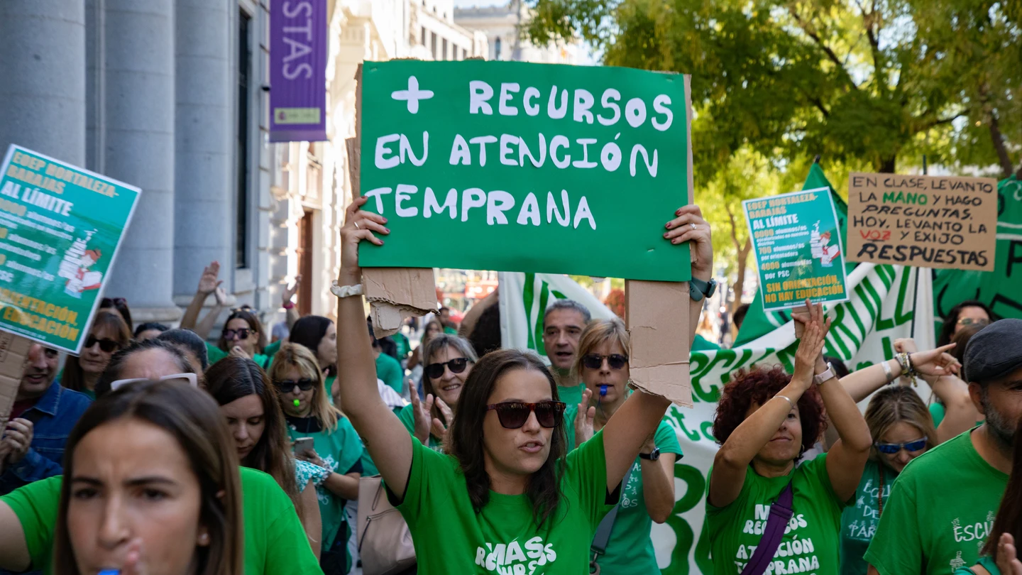 Huelga de profesores en Madrid Huelga de profesores en Madrid