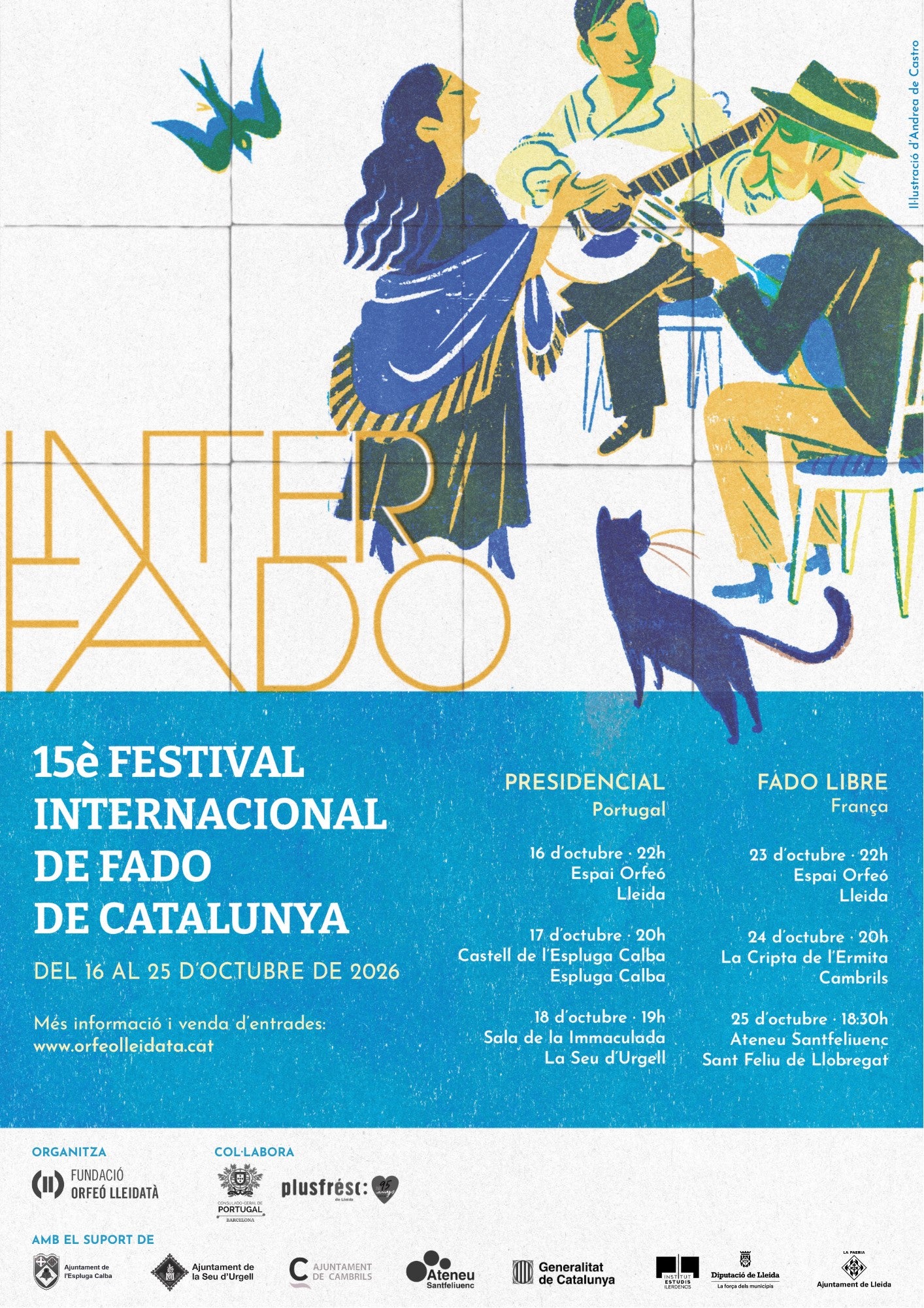 L’Interfado celebra 15 edicions consolidant Lleida com a referent del fado a Catalunya L’Interfado celebra 15 edicions consolidant Lleida com a referent del fado a Catalunya