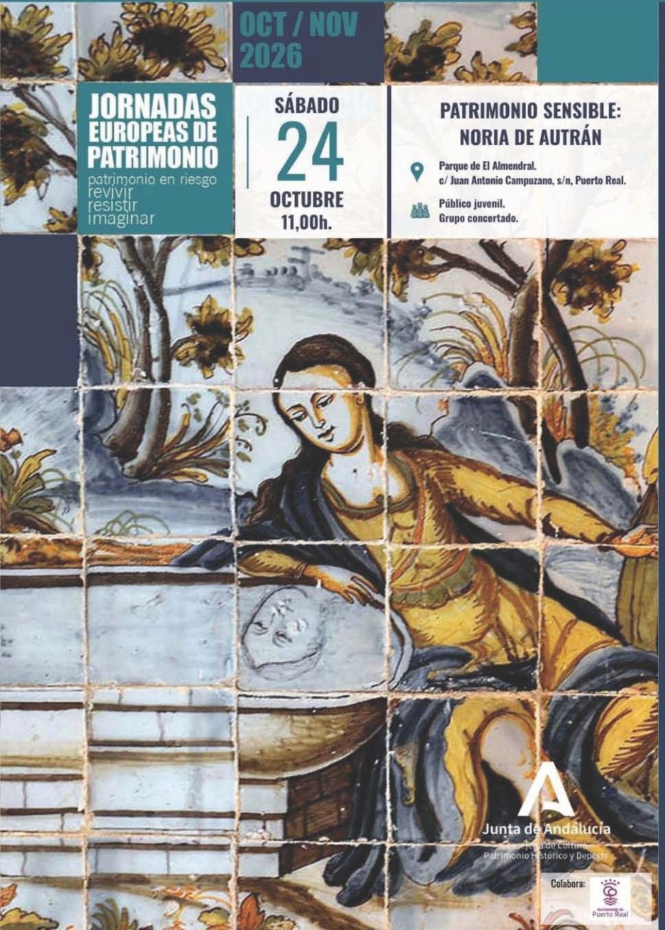 Puerto Real acerca a los jóvenes la historia de la Noria de Autrán en las Jornadas Europeas de Patrimonio Puerto Real acerca a los jóvenes la historia de la Noria de Autrán en las Jornadas Europeas de Patrimonio