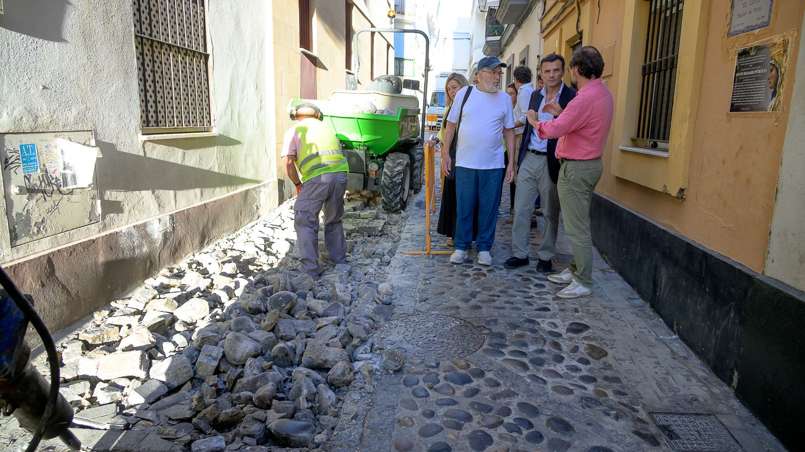 Comienzan las obras de urbanización de la calle Mirador en el barrio de Santa María Comienzan las obras de urbanización de la calle Mirador en el barrio de Santa María