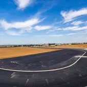 La futura pista de atletismo de San Fernando La futura pista de atletismo de San Fernando
