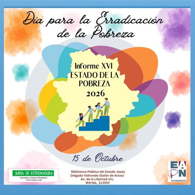 El 30,4% de la población de Extremadura en 2025 está en riesgo de pobreza o exclusión, 4,7 puntos por encima de la media El 30,4% de la población de Extremadura en 2025 está en riesgo de pobreza o exclusión, 4,7 puntos por encima de la media