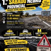Arrancan los Sábados Negros con una concentración junto a la estación de Poleñino