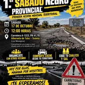 Arrancan los Sábados Negros con una concentración junto a la estación de Poleñino Arrancan los Sábados Negros con una concentración junto a la estación de Poleñino