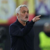 Mourinho durante el Roma - Real Madrid
