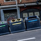 Contenedores de basura en Madrid
