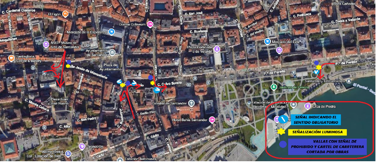 Santander corta al tráfico este jueves las calles Isabel II y Jesús de Monasterio por obras de asfaltado Santander corta al tráfico este jueves las calles Isabel II y Jesús de Monasterio por obras de asfaltado