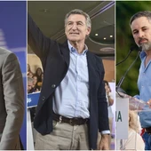 Imagen de archivo de Sánchez, Feijóo y Abascal. Imagen de archivo de Sánchez, Feijóo y Abascal.