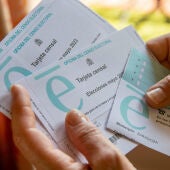 Imagen de archivo de tarjetas censales de otras elecciones.