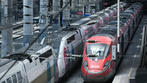 Dos trenes en la Puerta de Atocha