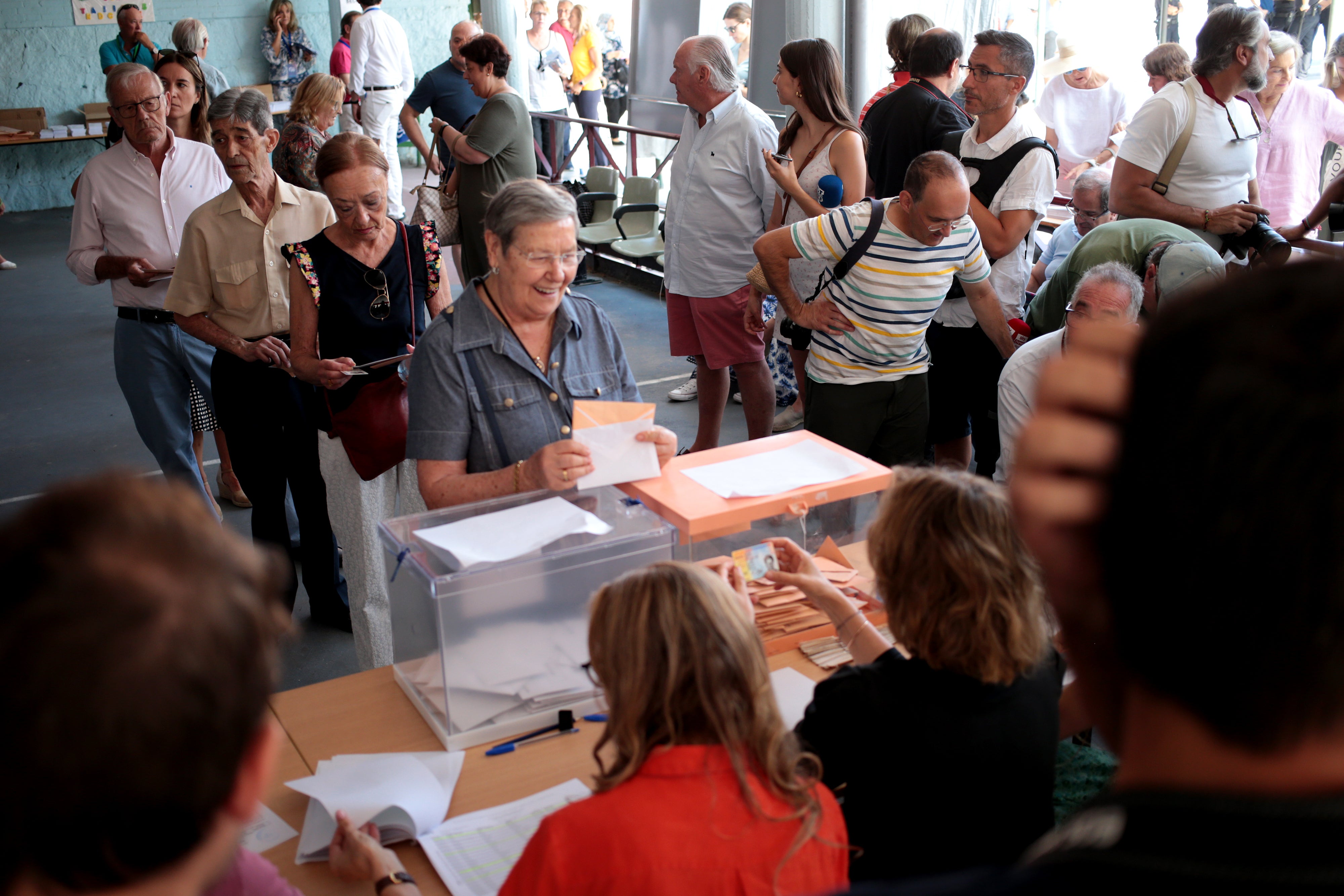 Votantes durante las elecciones del 23J Votantes durante las elecciones del 23J