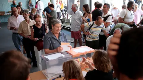 Votantes durante las elecciones del 23J Votantes durante las elecciones del 23J
