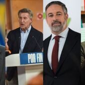 Los cuatro líderes de las principales fuerzas políticas antes del 29N