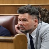 El portavoz de ERC en el Congreso, Gabriel Rufián