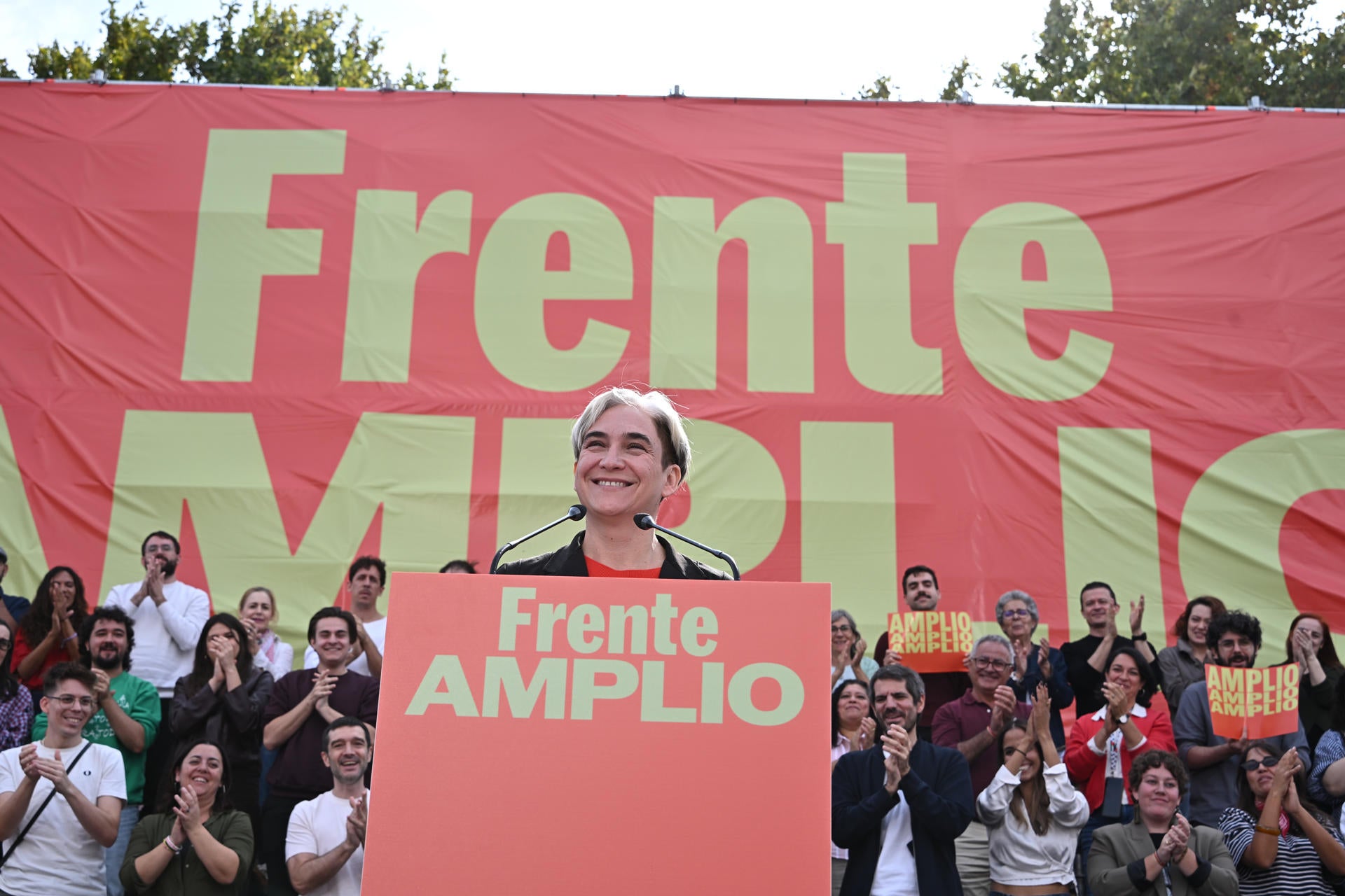 Ada Colau en el acto de presentación de Frente Amplio Ada Colau en el acto de presentación de Frente Amplio