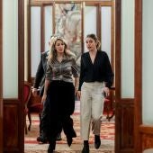Imagen de archivo de Yolanda Díaz e Irene Montero en el Congreso