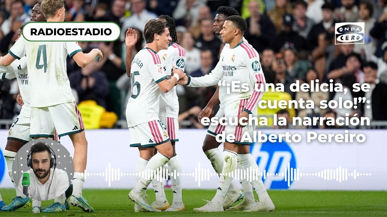 "¡Es una delicia, se cuenta solo!": la narración de Alberto Pereiro de la goleada del Real Madrid ante el Sevilla "¡Es una delicia, se cuenta solo!": la narración de Alberto Pereiro de la goleada del Real Madrid ante el Sevilla