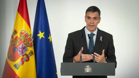 El presidente del Gobierno, Pedro Sánchez, durante el acto de firma de la ‘Declaración sobre el proyecto de Real Decreto del Estatuto del Estudiantado Universitario’ El presidente del Gobierno, Pedro Sánchez, durante el acto de firma de la ‘Declaración sobre el proyecto de Real Decreto del Estatuto del Estudiantado Universitario’