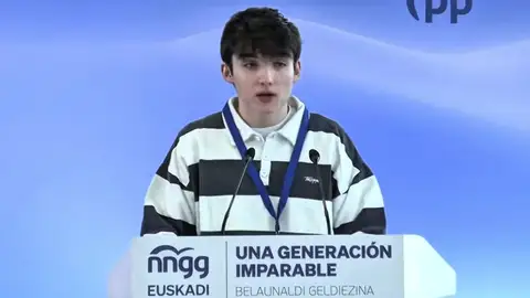 Jon Echeverría, el joven de 22 años que será el número 1 del PP en Guipuzkoa Jon Echeverría, el joven de 22 años que será el número 1 del PP en Guipuzkoa