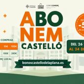 Los bonos comerciales de Castellón se podrán utilizar del 26 de octubre al 24 de noviembre