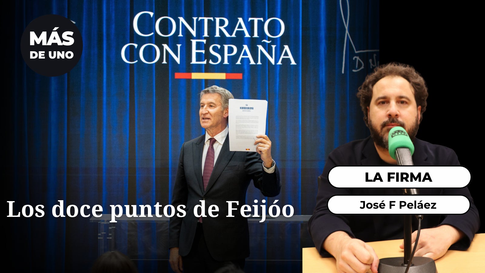 Los martes, Peláez: Los doce puntos de Feijóo