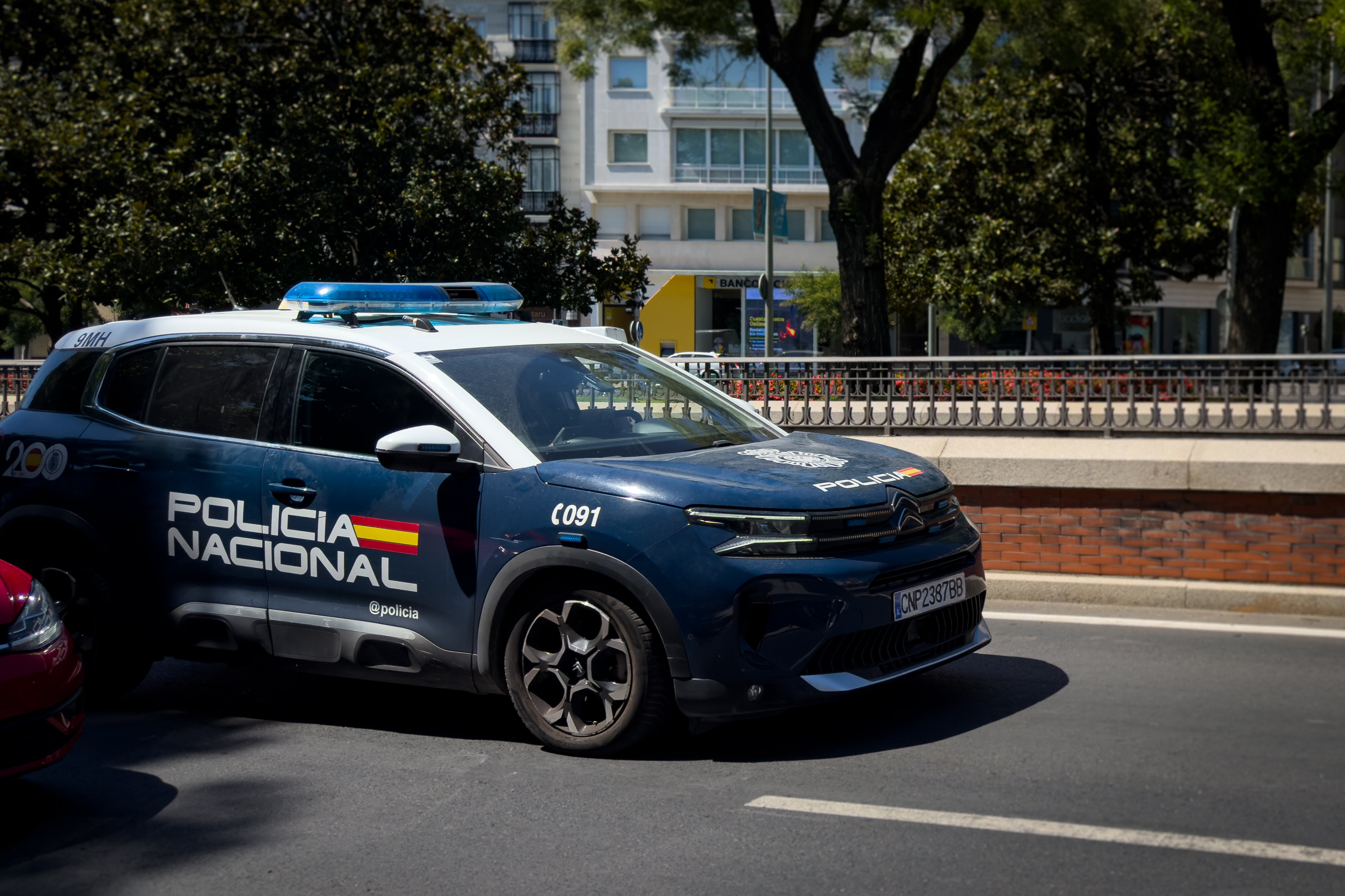 Imagen archivo de un coche de la Policía Nacional Imagen archivo de un coche de la Policía Nacional