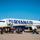 Avión de Ryanair en Castellón