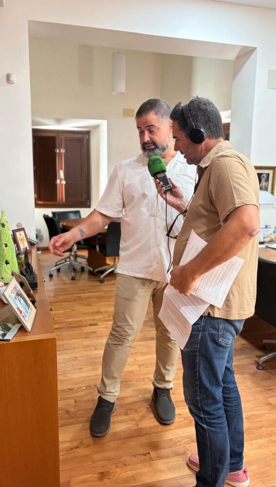 El programa concluyó en el despacho del alcalde.