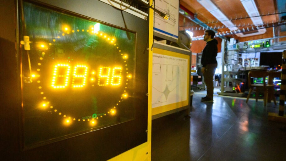 Un reloj at&oacute;mico en Alemania