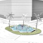 Boceto de la nueva fuente de la Plaza de América 