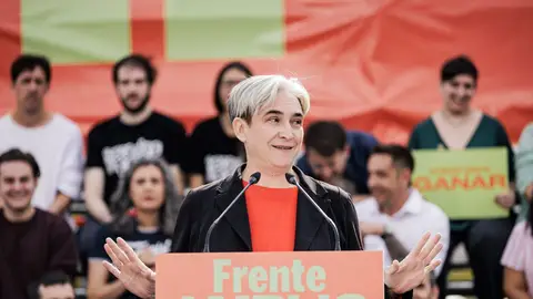 La exalcaldesa de Barcelona Ada Colau durante el acto de presentación de su candidatura La exalcaldesa de Barcelona Ada Colau durante el acto de presentación de su candidatura