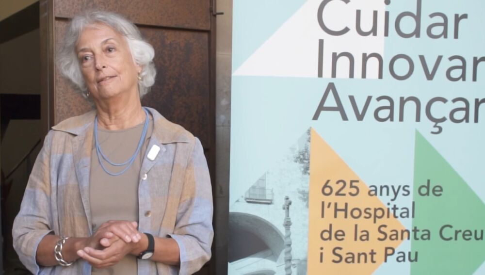Reyes Fontalals, comissària de l'exposició sobre els 625 anys de l'Hospital de la Santa Creu i Sant Pau