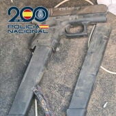 La pistola utilizada en los disparos