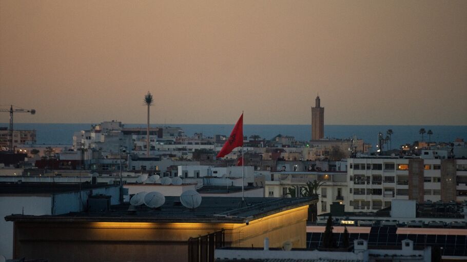 Vista panor&aacute;mica de la ciudad de Rabat al atardecer