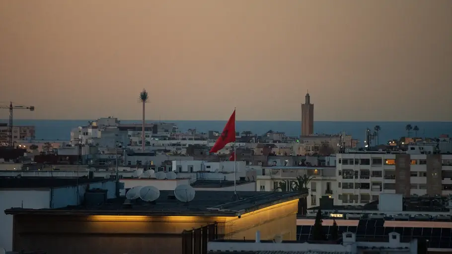 Vista panorámica de la ciudad de Rabat al atardecer Vista panorámica de la ciudad de Rabat al atardecer