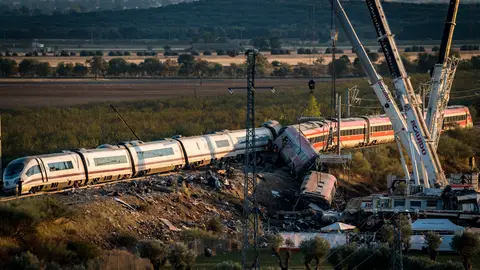 Imagen del accidente ferroviario en Urda Imagen del accidente ferroviario en Urda
