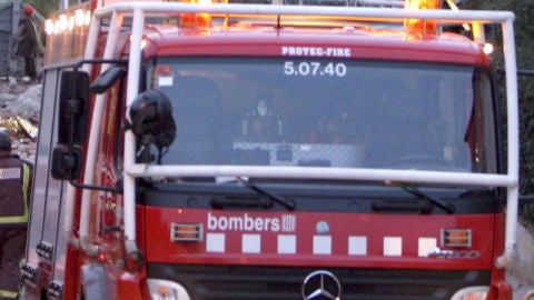 Cami&oacute;n de bomberos en Catalu&ntilde;a
